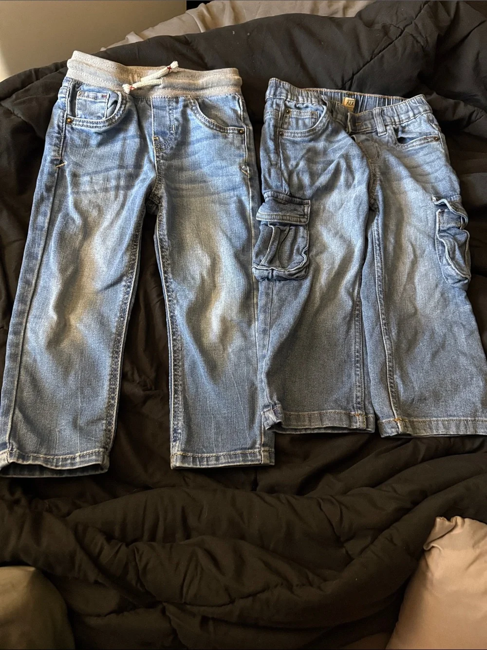 Jeans for a 4-year-old boy used in good condition without stains or holes